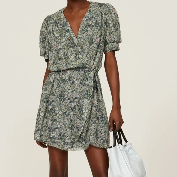 Zadig & Voltaire Betty Garden Chiffon Mini Dress - Picture 1 of 10